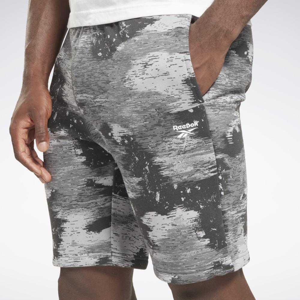 Reebok Apparel Men Reebok Identity Modern Camo Fleece Shorts