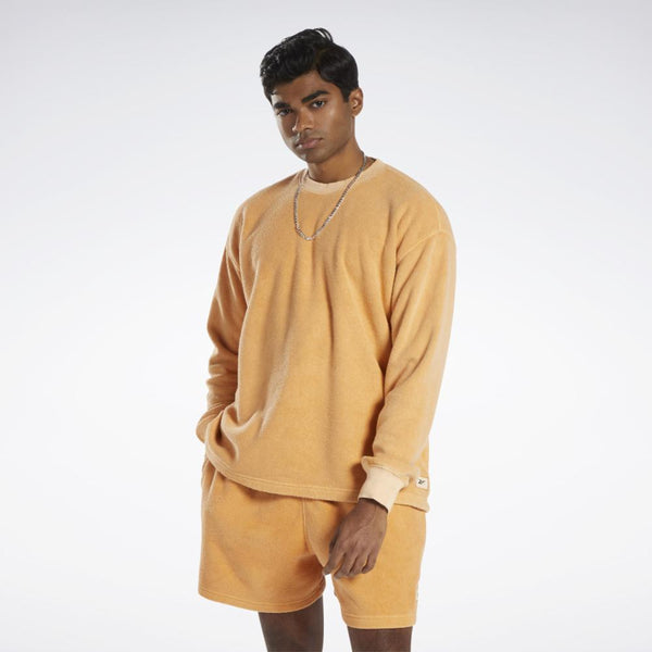 Reebok Apparel Men Classics Natural Dye Crew Sweatshirt PEAFUZ 