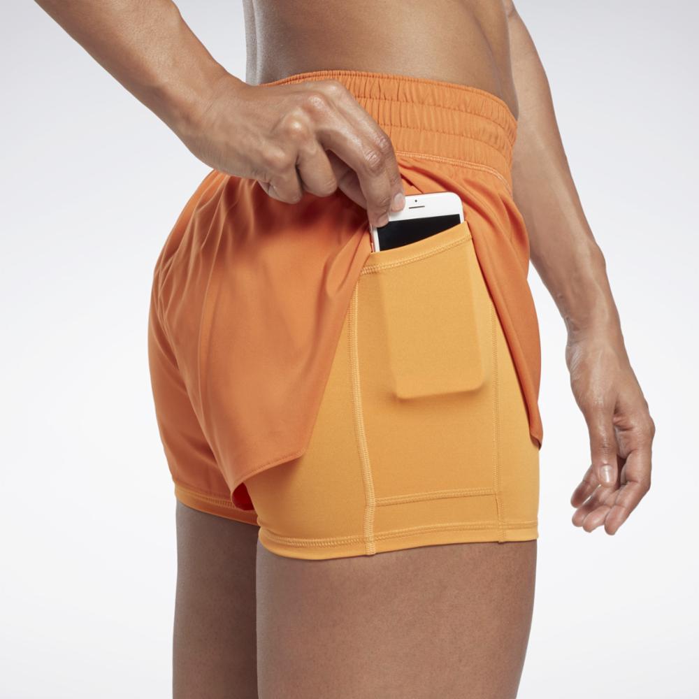 Reebok, Running Two In One Womens Shorts, Performance Shorts