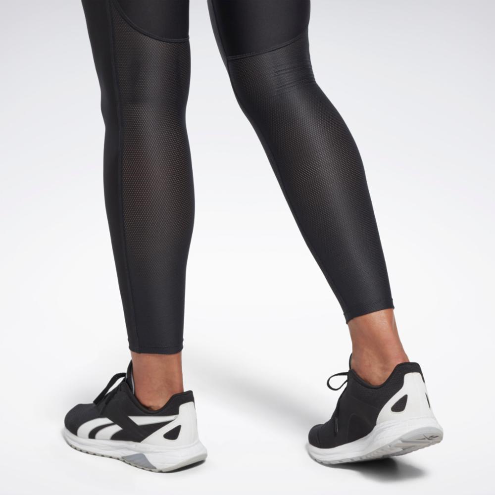 Reebok FP8903 Lux Tights 2.0 - Vector Graphic, XSTP, Black/White