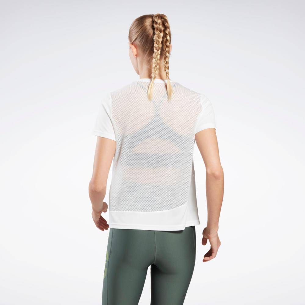 Reebok Apparel Women Running Speedwick T-Shirt WHITE/WHITE