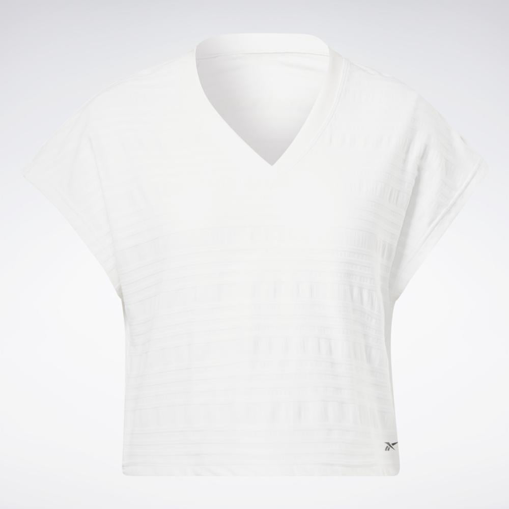 Reebok Apparel Women Perforated T-Shirt WHITE