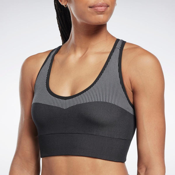 Reebok 2-Pack Seamless Sports Bras Low Impact SMALL. Gray/black for sale  online