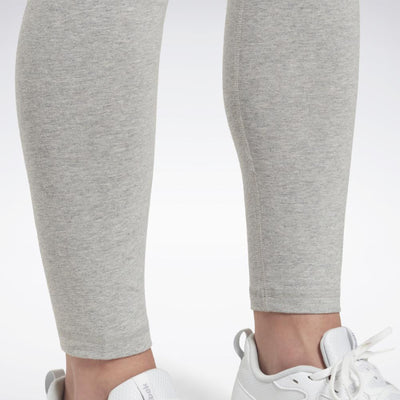 Reebok Women's Mid-rise Full Length Small Logo Leggings - Macy's
