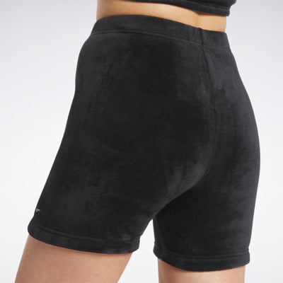 Reebok Apparel Women Reebok Classics Plush Shorts BLACK