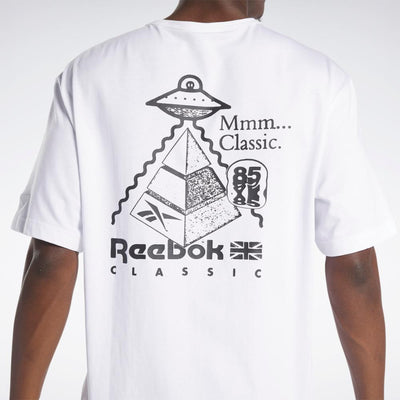Reebok Apparel Men Classics Skateboard T-Shirt WHITE