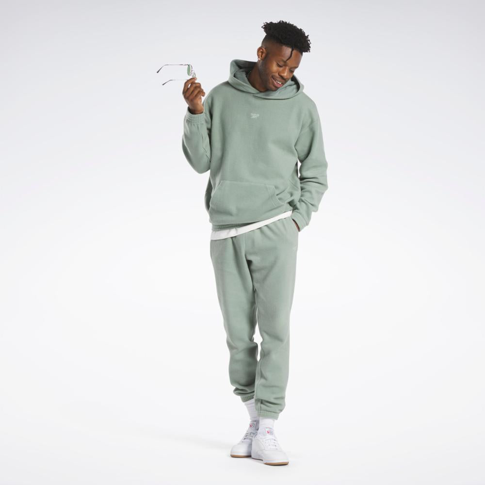 Reebok Apparel Men Classics Wardrobe Essentials Hoodie HARGRN – Reebok ...