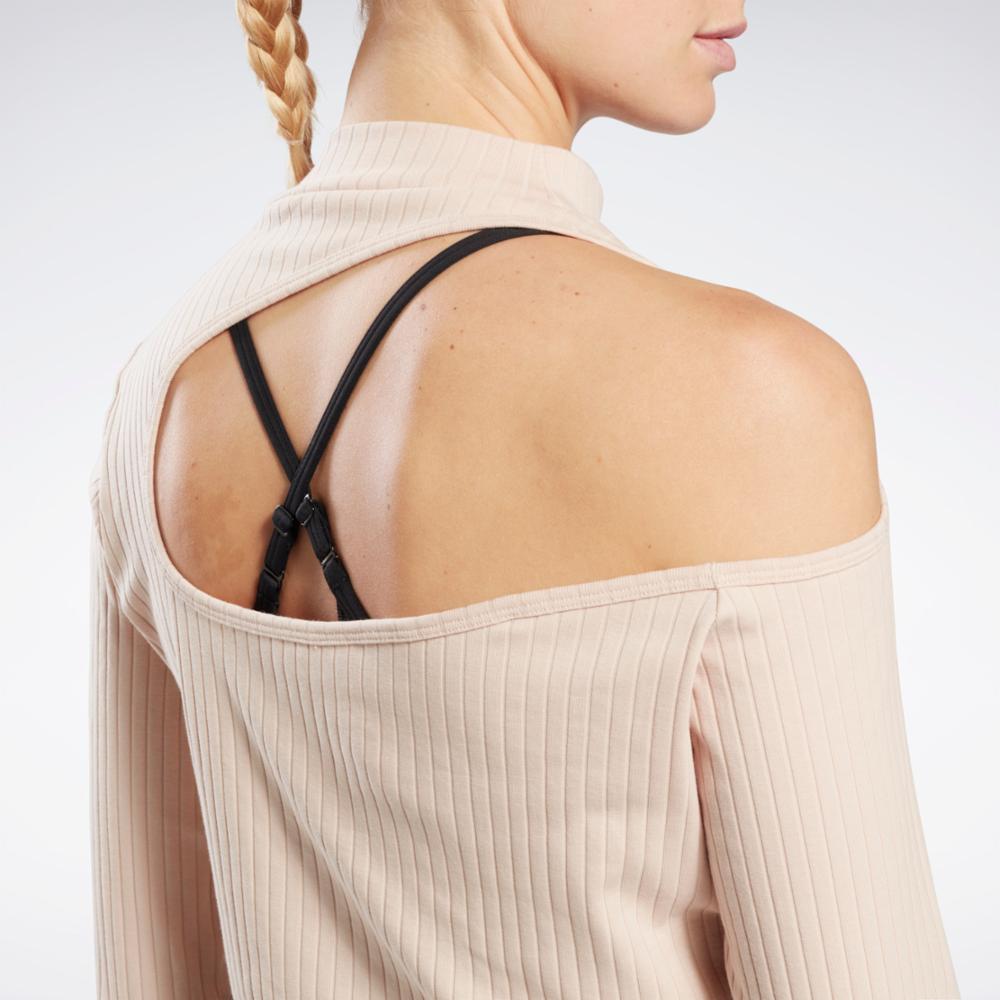 Reebok Apparel Women Yoga Cotton Rib Long-Sleeve Top SOFECR