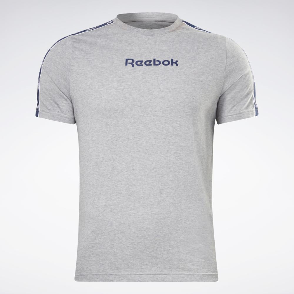 Reebok Apparel Men Reebok Identity Vector Tape T-Shirt MGREYH