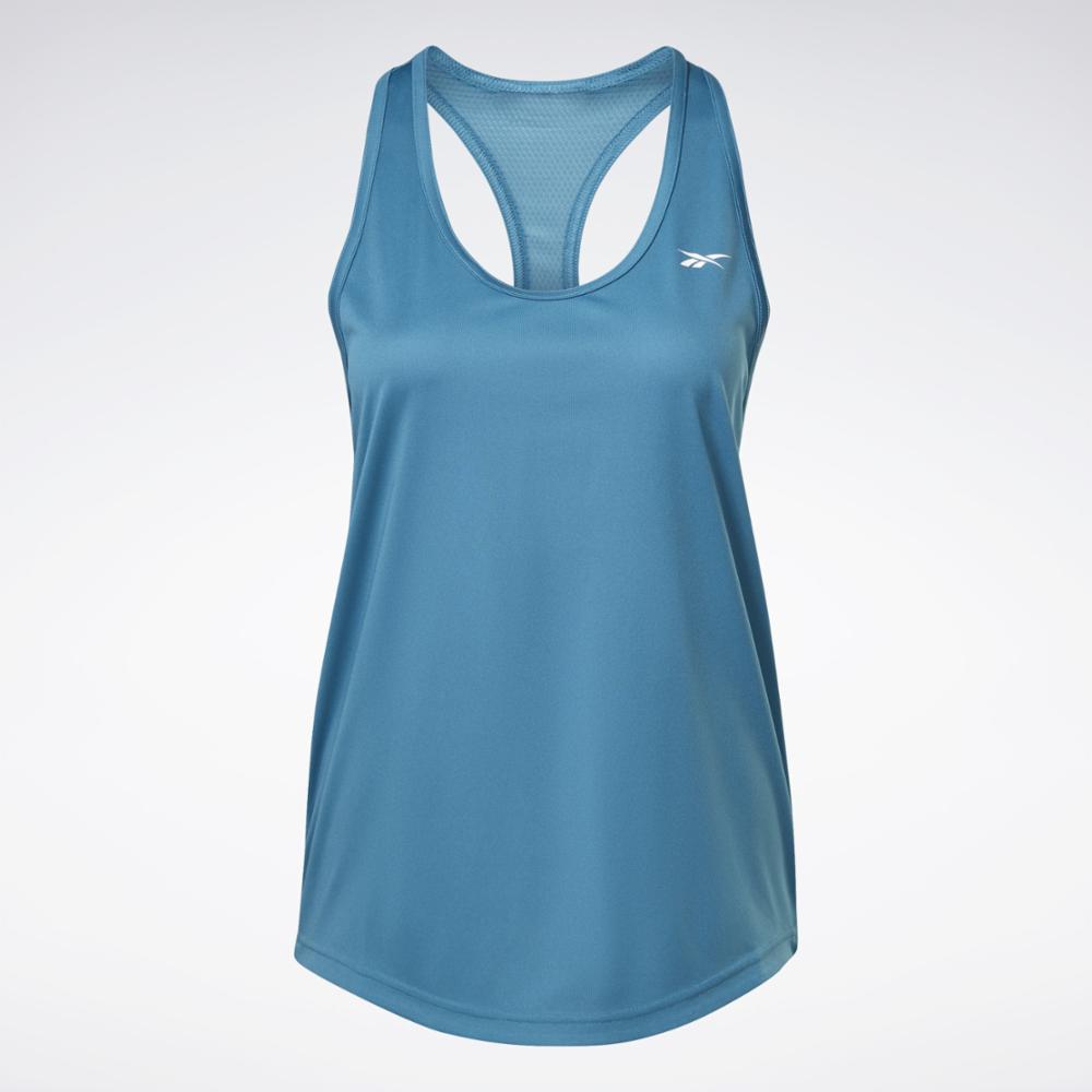 Reebok Apparel Women Workout Ready Mesh Back Tank Top STEBLU