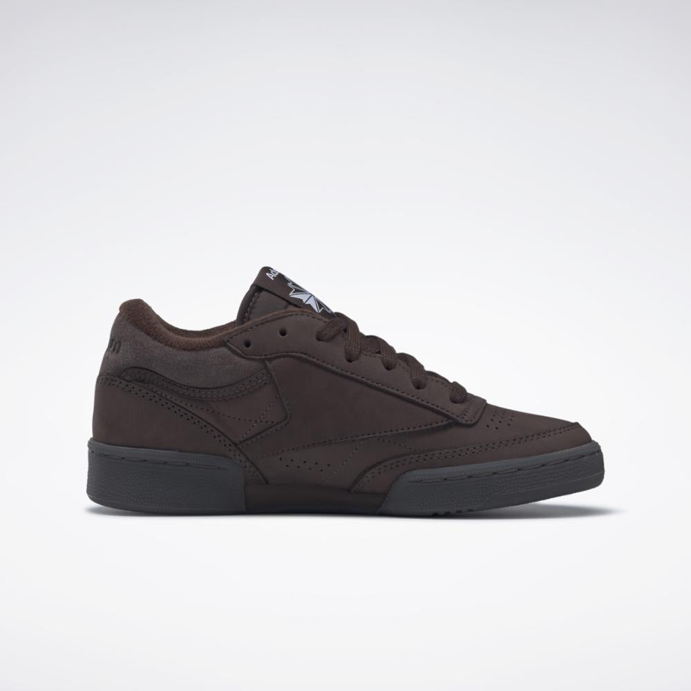 Reebok Footwear Men Adsum Club C Mid II Shoes DBROWN/DBROWN/RBKLE4