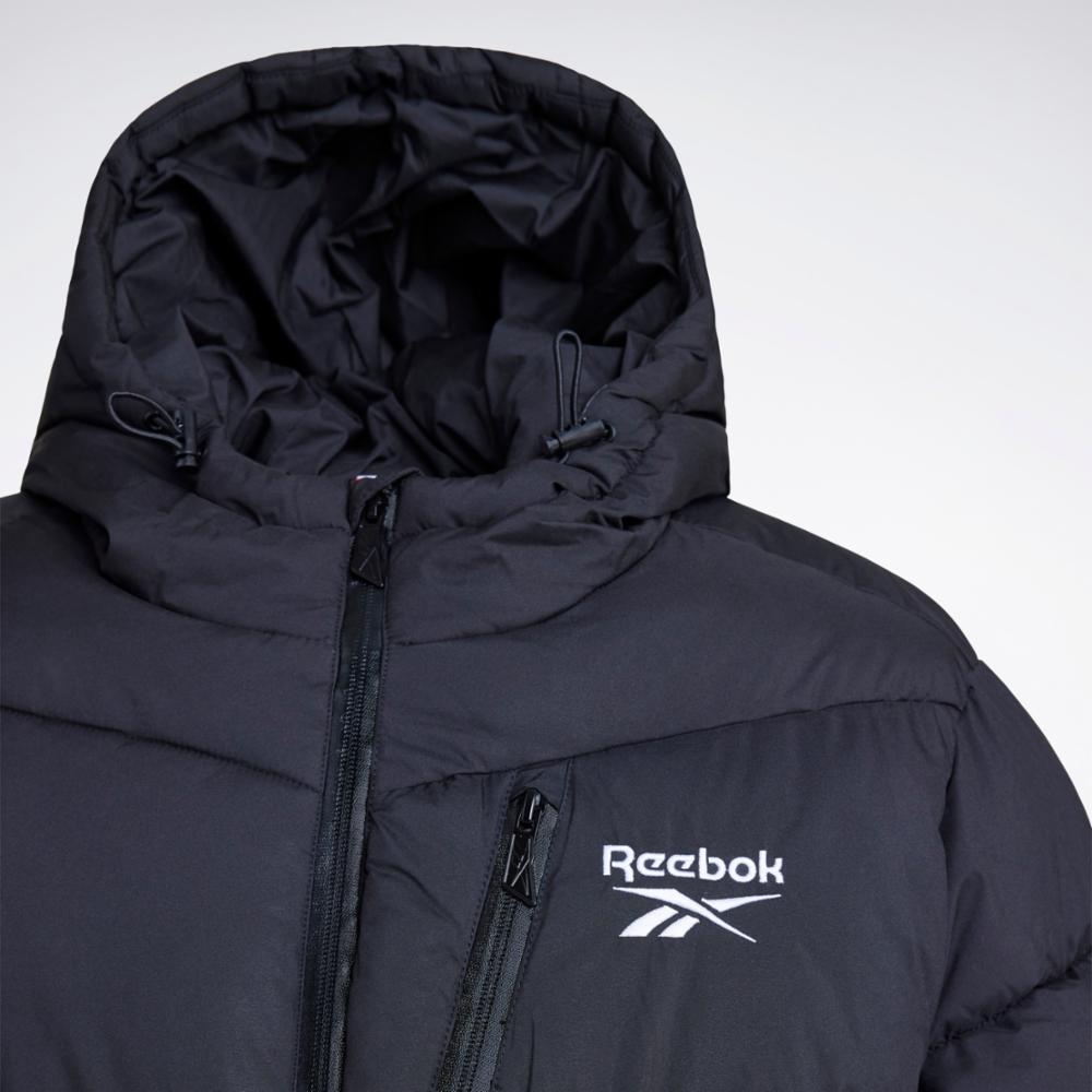 Reebok Identity Vector Knit Track Jacket Mens Xs Night Black / White :  Target